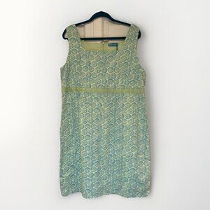 FRESH PRODUCE Dress 18 Sleeveless Stretch Cotton Bright Green Lime‎ Vacation